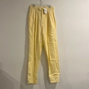 Cotton on; yellow pleated beach pants; Size 2